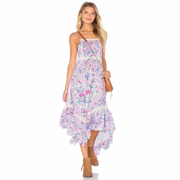 Spell and the Gypsy Collective Babushka Midi Dress Lavender XS b126 - Picture 3 of 16